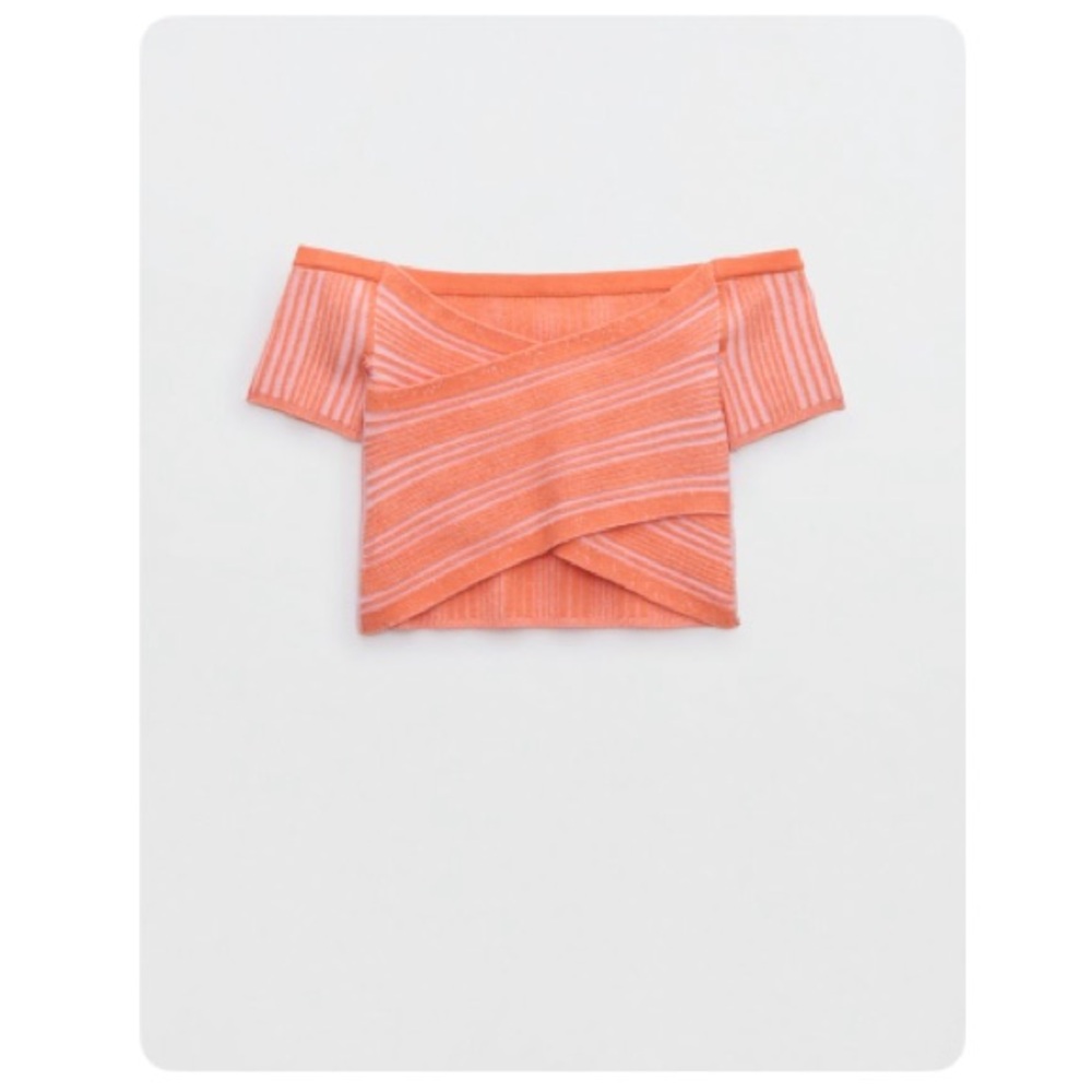 Aerie Reversible Cropped Sweater Top